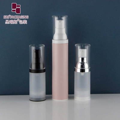 15ml 30ml 50ml خالي PP بلاستيكية شفافة قابلة لإعادة التدوير أساس بلا هواء بلاستيكية مضخة زجاجات